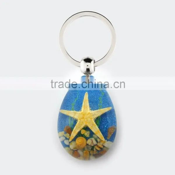 2016 New Lovely Beautiful Key Chain for Promotion Gift With Real Sealife photo-3