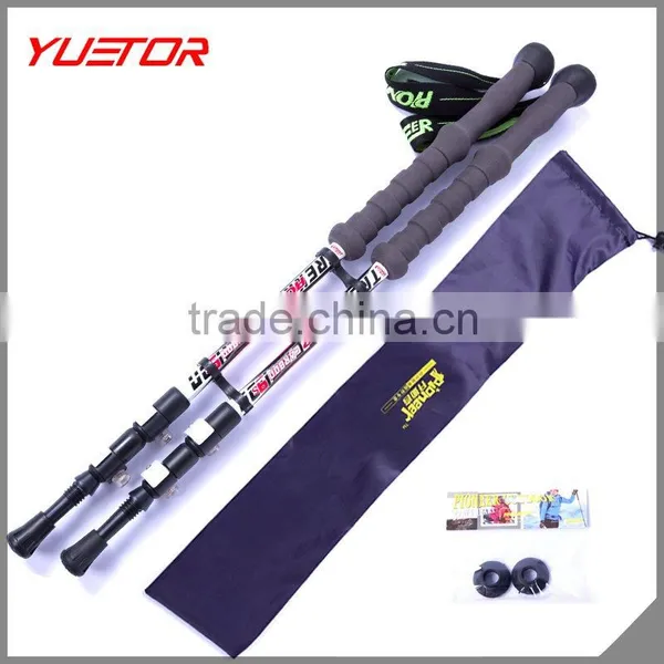 External Quick Lock 80% Carbon Fiber Trekking Pole Climbing Stick Supplier's Choice photo-2