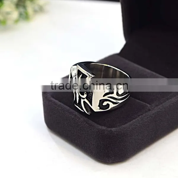 Catholic Jewelry Vintage Cross Stainless Steel Ring photo-5