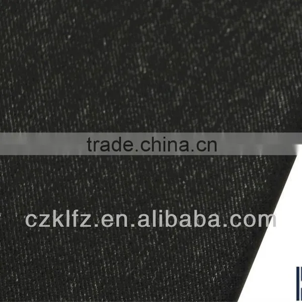 95% Black Cotton Knitted Denim photo-2