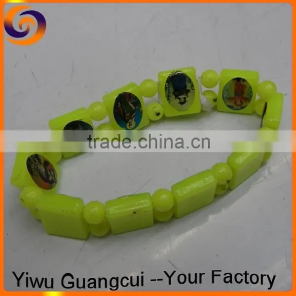 Wood Bracelet With Epoxy Logo Sticker photo-6