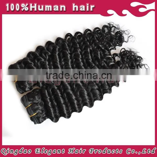 2015 New Style No Shedding Brazilian Remy Deep Wave Double Drawn Virgin Hair photo-6