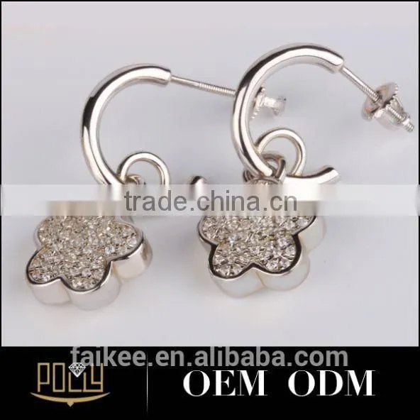 Sterling Silver Round cz Promise Engagement Names of Earring Styles photo-5