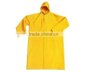 China Supplier Yellow Long Rain Coat Unisex