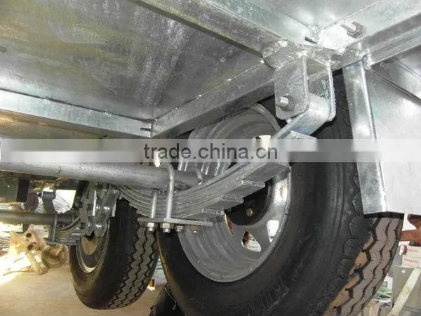 8x5FT Heavy Duty Hot Dipped Galvanized Tandem Box Trailer, Utility Trailer photo-5
