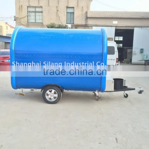 Light Blue Food Cart Mobile Food Trailer Mobile Beach Vending Cart Vending Truck Food Catering Trucks photo-3