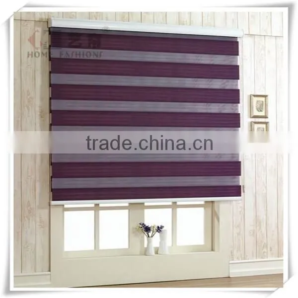Latest Curtain Designs 2015 Polyester Fabric Zebra Blind Supplier/new Pattern Zebra Blinds photo-3