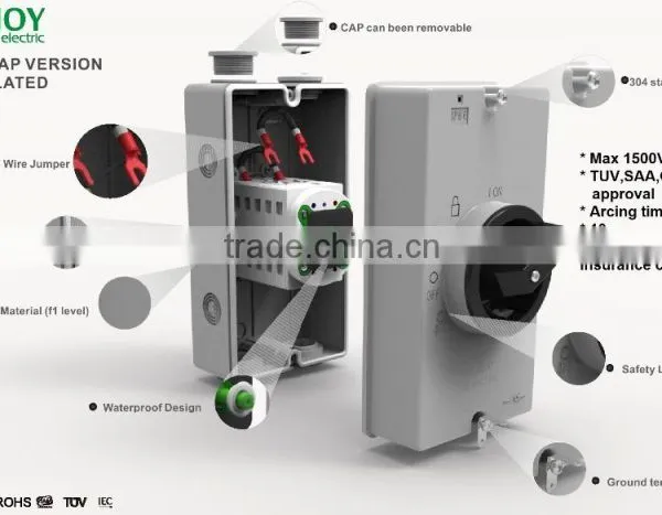 DC Isolator Switch Enclosure IP66 PV Solar -1500V 25A 2pole photo-3