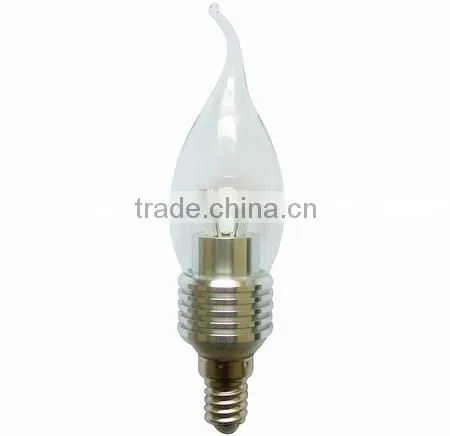 Wholesale High Quality Dimmable 3w Indoor Tail Candle Led Bulb Light B15 B22 E12 E14 E17 E27 photo-4