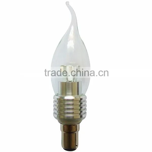 Wholesale High Quality Dimmable 3w Indoor Tail Candle Led Bulb Light B15 B22 E12 E14 E17 E27 photo-5