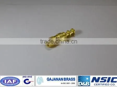 brass round terminal.