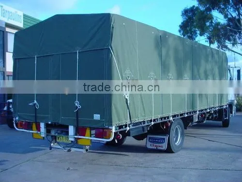 PVC Laminated Tarpaulin/PVC Coated Tarpaulin PVC Truck Cover photo-4