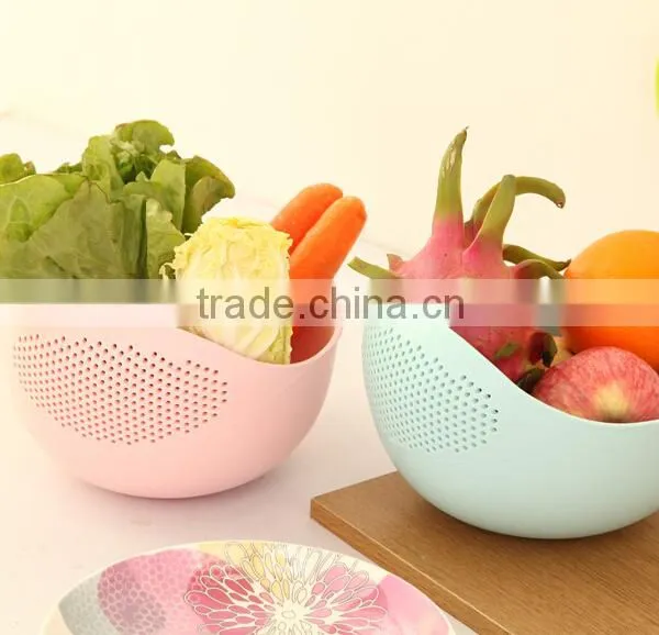 Q021 Wholesale Plastic Rice Washing Basket / Rice Washing Bowl/drain Basket photo-5