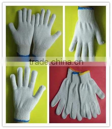 7 Gauge Industrial Thin Cotton Yarn Gloves, Cotton Yarn Knitted Glove