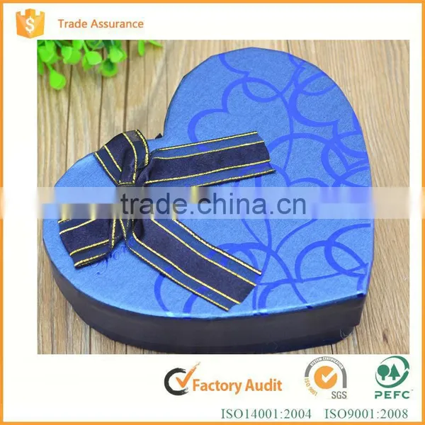 Customizes Colorful Printed Paper Heart Shape Gift Box photo-3