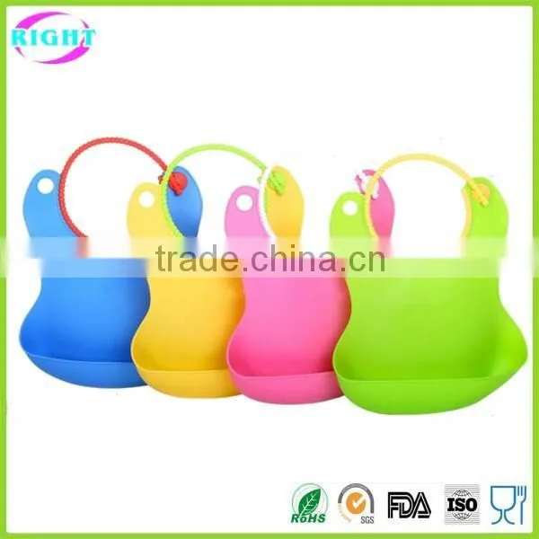 Eco-friendly Waterproof Silicone Baby Bib photo-6
