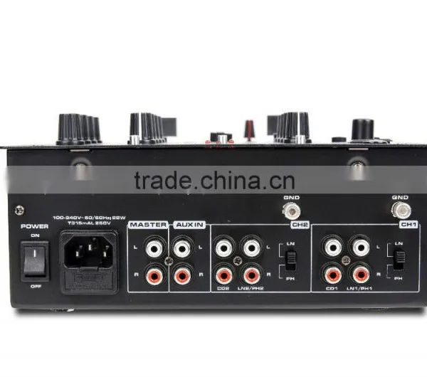 2- Channel dj Box Mixer/live Show/club/bar 100 to 240 V AC Input Mixer Built-in Bluetooth Receiver Mixer photo-4