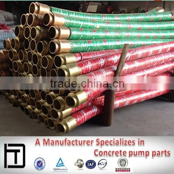 Steel Braid Reinforced Steel Wires Concrete Pump Rubber Hose