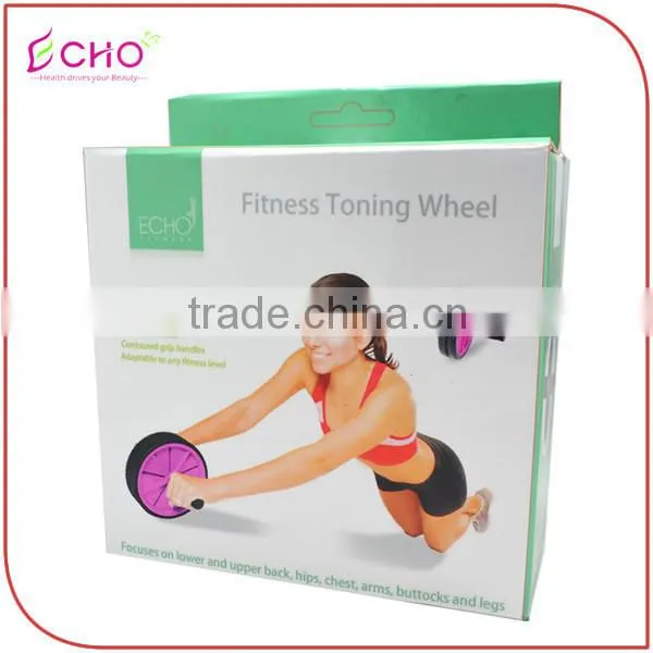Fitness Abdominal Abs Toning Wheel Roller Strengthing Exercise photo-6