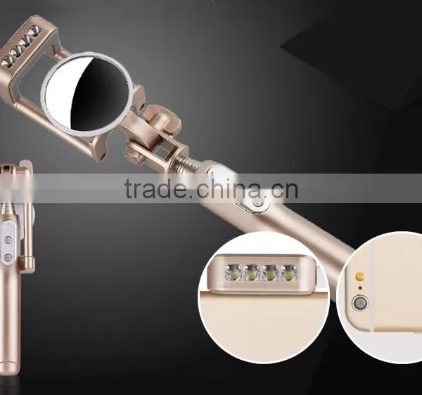 Wholesale Colorful Foldable Selfie Stick With Bluetooth Shutter Button photo-3