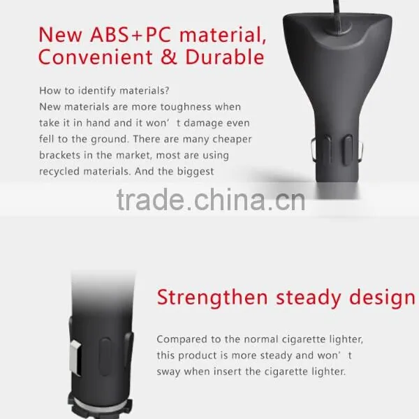 Wholesaler Support Dual USB Car Charger 5V 2.1A In-car Simultaneous Charing for Phone photo-3