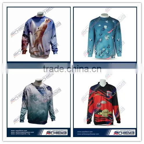 Custom 100% Polyester Sweater Plain Sweater Print Galaxy Sweatshirts Sweater Design for Children photo-6