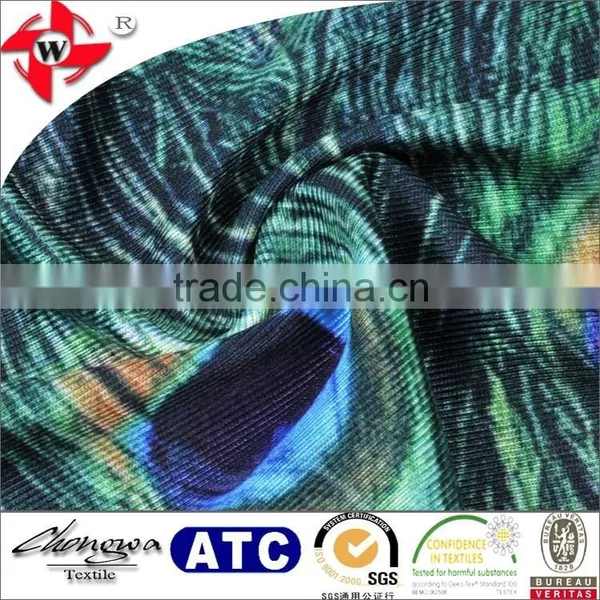 New Design Fashion Printed Polyester Spandex Fabric for Cloth Garment photo-2