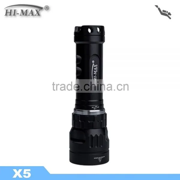HI-MAX X5 Bright Underwater Waterproof Led Diving Backup Light photo-5