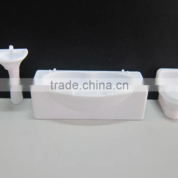 Toilet Bathroom Building Materails, Model Toilet Furniture, Architectural Plastic Model Bathtub for Scale 1/20 Quality Choice photo-4