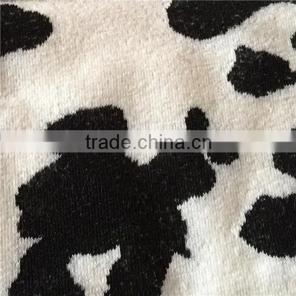 New Arrival White and Black High Quality Faux Fur Fabric photo-2