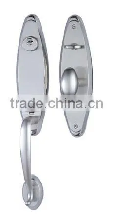 Solid Wood Entry Door Zinc Alloy Lever Lockset , Antique Door Handles