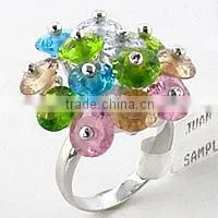 925 Silver Color cz Ring