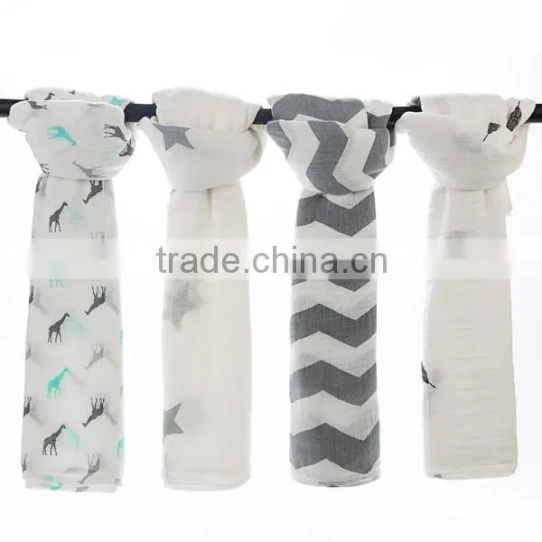 Softest 100% Cotton Baby Muslin Swaddle Blanket
