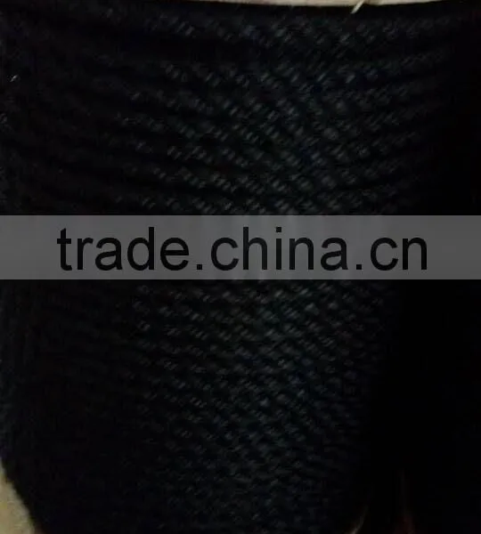 3 Strand Twisted Poly Ropes in Yellow and Black Color photo-3