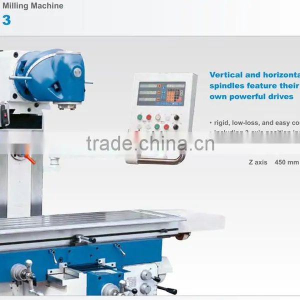 Universal Milling Machine UWF3 With More Travels and Infinitely Variable Speed photo-3