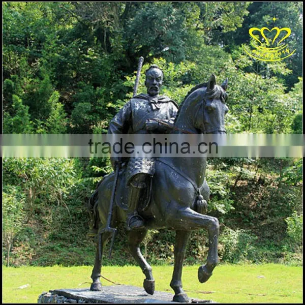 Large Garden City Cast Bronze Horse Knight European City Landscape Decoration photo-5