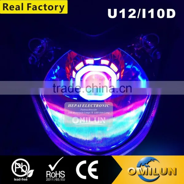 Factory Direct Double Angel Eye Projector Lens for Motorcycle Headlight photo-5