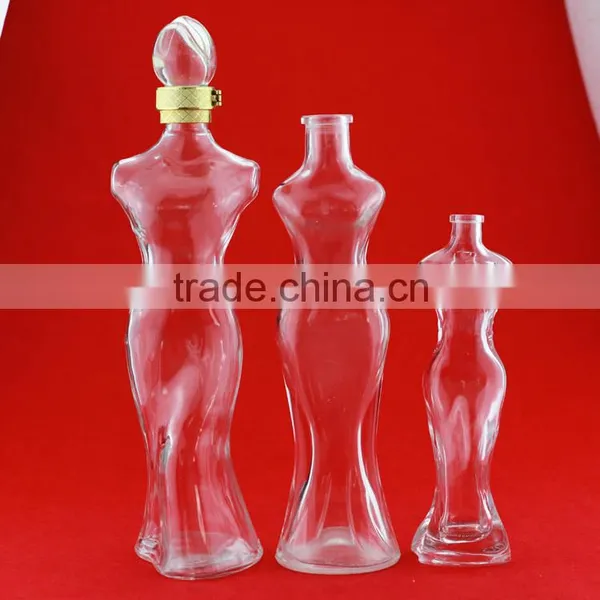High Quality Perfume Bottle Woman Shape White Bottle Frosted Vodka Bottle photo-4