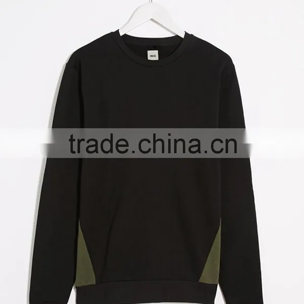 2016 New Fashion Custom Cheap Fleece Black Men Hoodie Sweatshirt photo-2