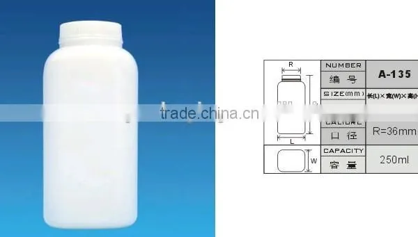 250ml Empty Talc Powder Bottle Baby Powder Square Refillable Powder Bottle photo-4