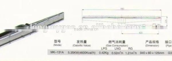 High Quality Gas IR Infrared Oven Burner for Food Processing, Catalytic Ceramic Tiles Infrared Burner for Bbq and Power Baking photo-2