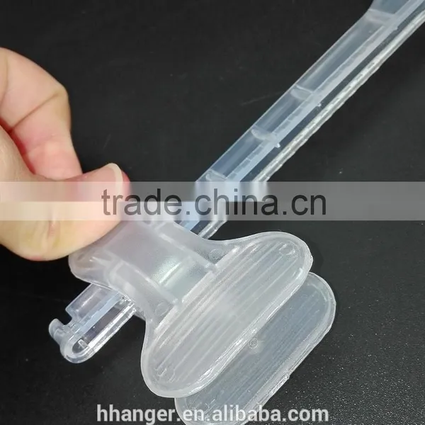 High Quality Plastic Transparent Trousers Hanger photo-4