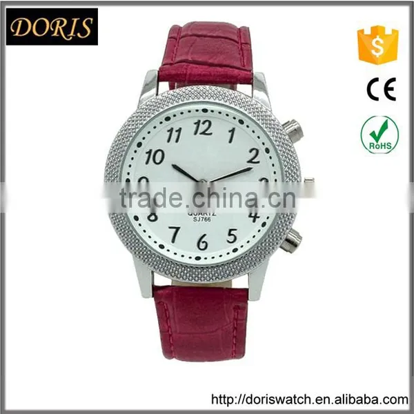 Newest PU Leather Band Japan Movt Lady Wrist Watch photo-2