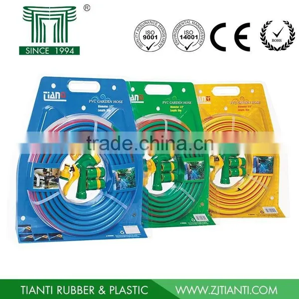 Best Factory PVC Garden Hose 1/2 or 5/8 Inch With Spray Gun photo-3