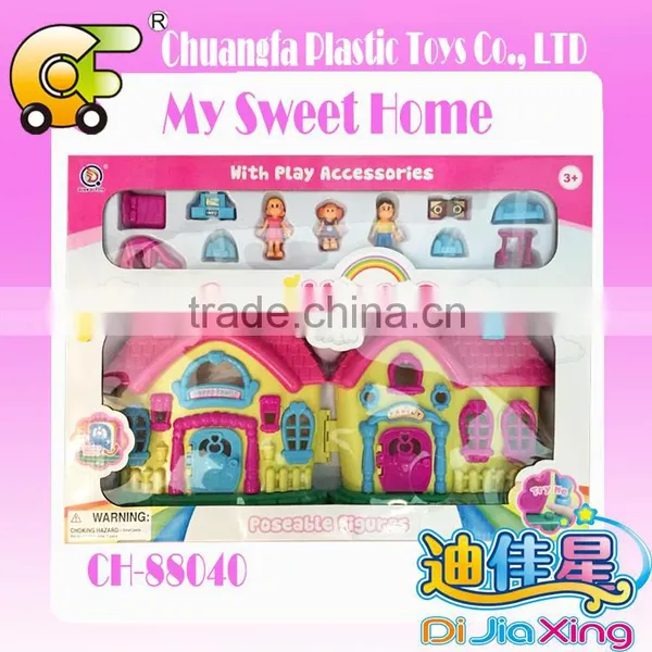 Kids Mini Villa Toys Modern Villa With Furniture Wooden Villa Toys photo-5