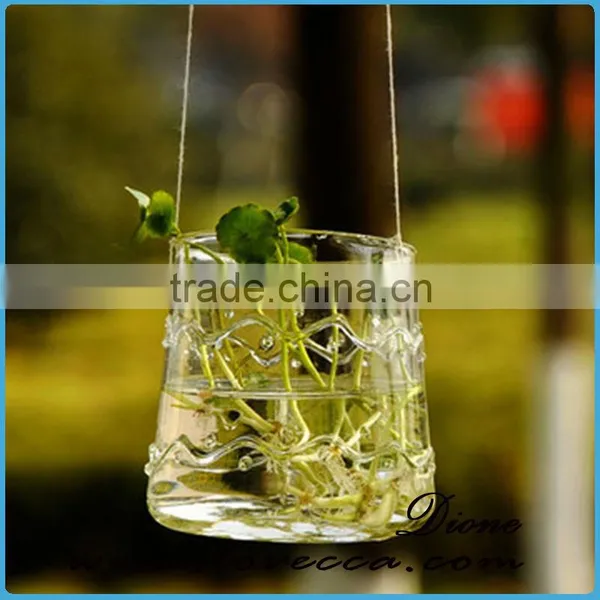 Plant Hanging Teardrop Shaped Glass Vase for Sale photo-6