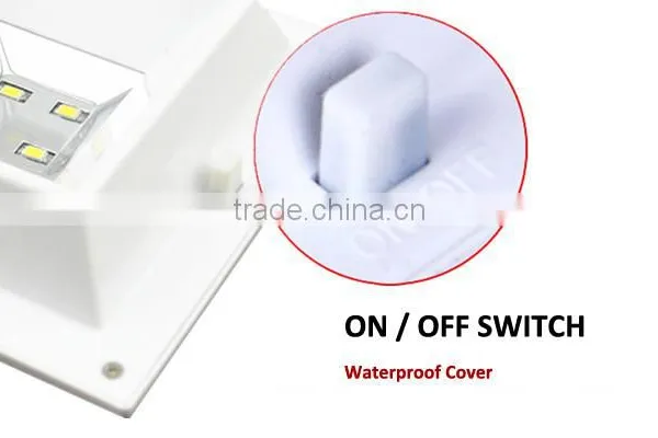 SL-4LFL 4led White Square IP65 PIR Sensor Solar Light for Garden photo-6