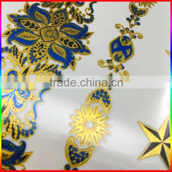Custom Body Temporary Gold Silver Foil Metallic Flash Tattoos photo-3