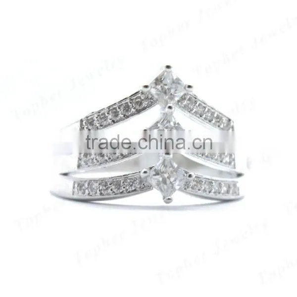 Good Quality 925 Silver Zircon Stone Fashion Ring photo-2