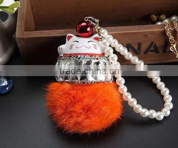 Fortune Cat Fur Bag Charm photo-6